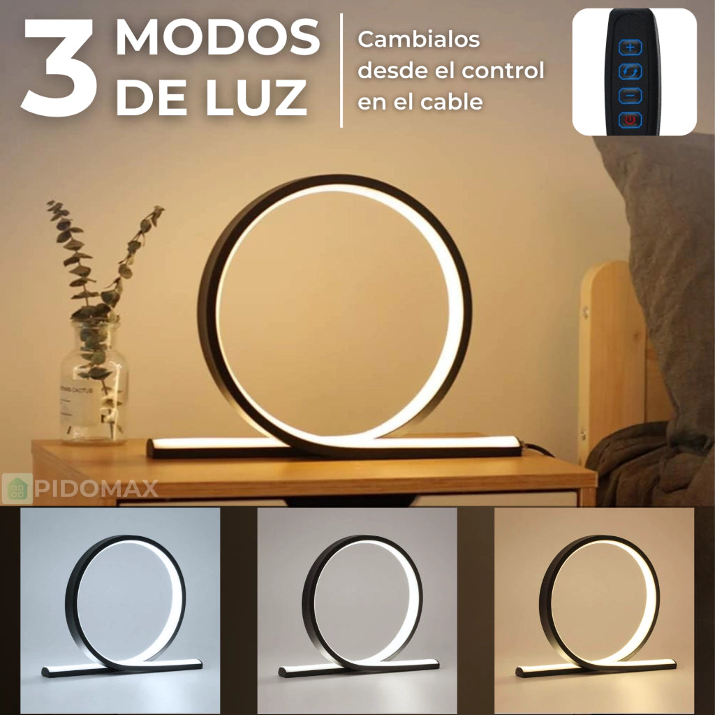 Lámpara de Escritorio LED Curva Minimalista USB