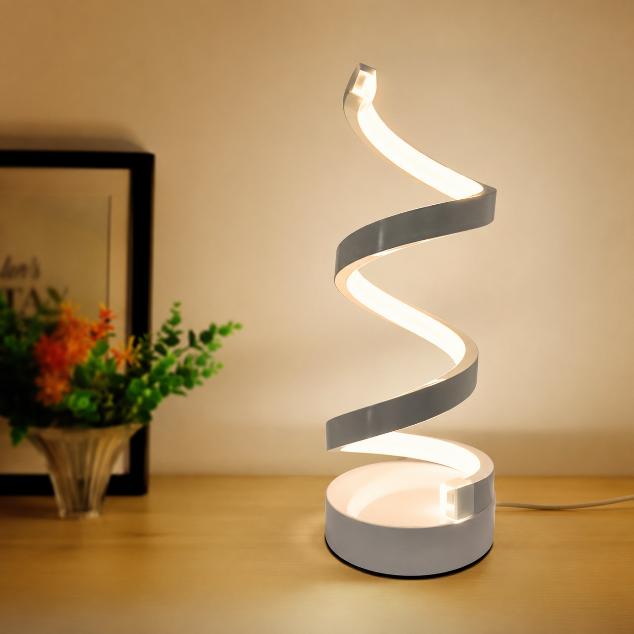 Lámpara LED Espiral Regulable USB