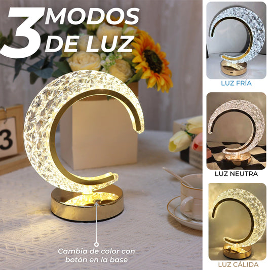 Lámpara Luna LED Recargable USB