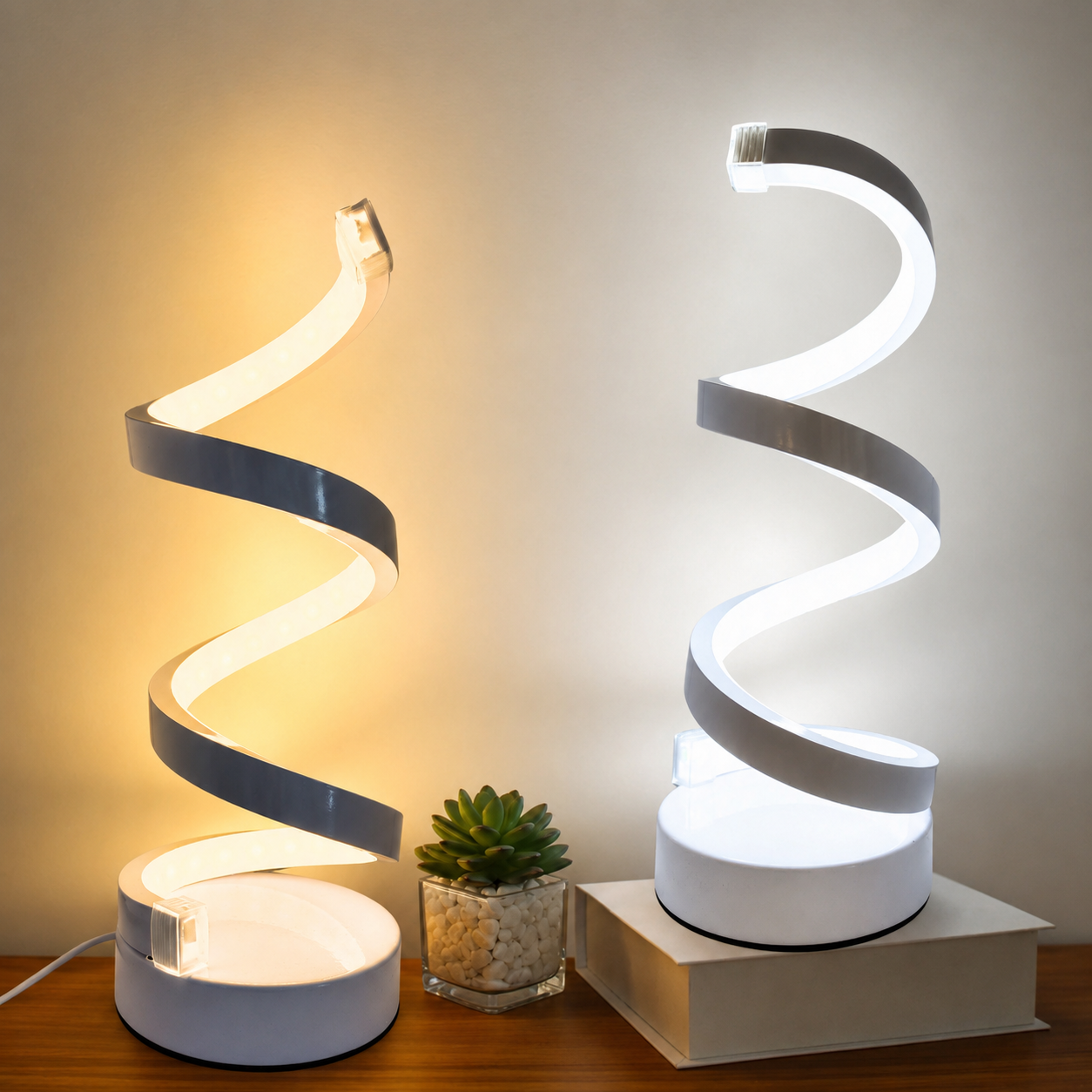 Lámpara LED Espiral Regulable USB