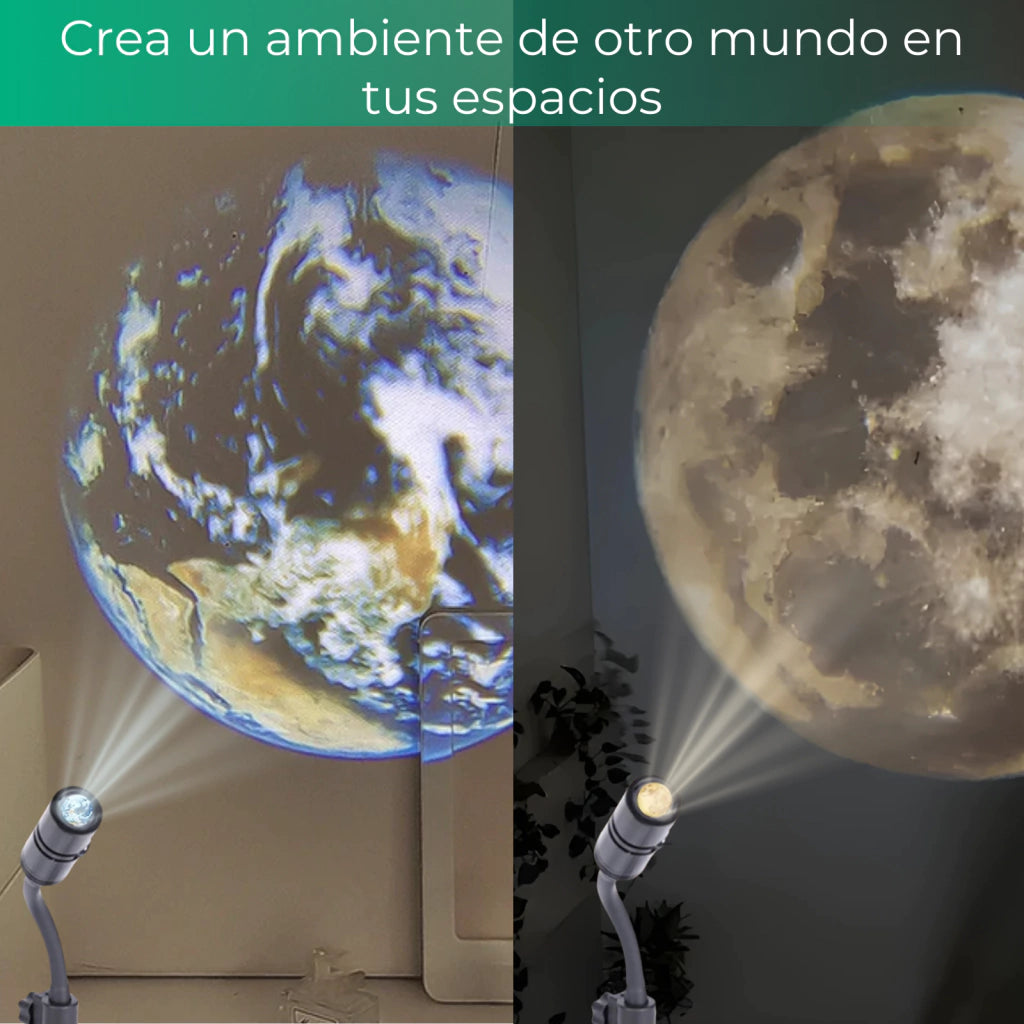 Proyector LED Luna y Tierra USB