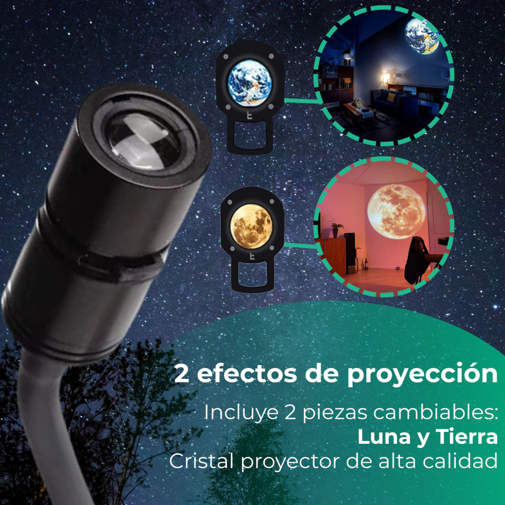 Proyector LED Luna y Tierra USB